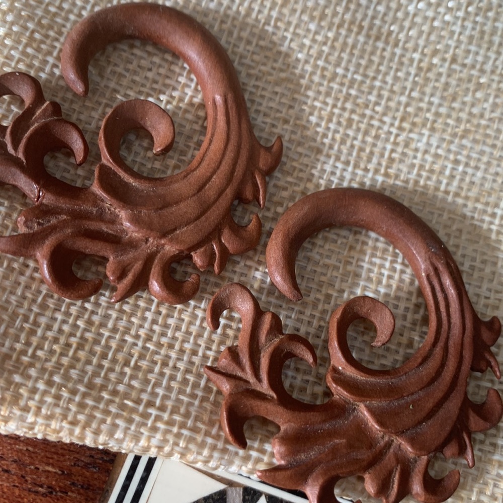 Wooden Gauge Earrings